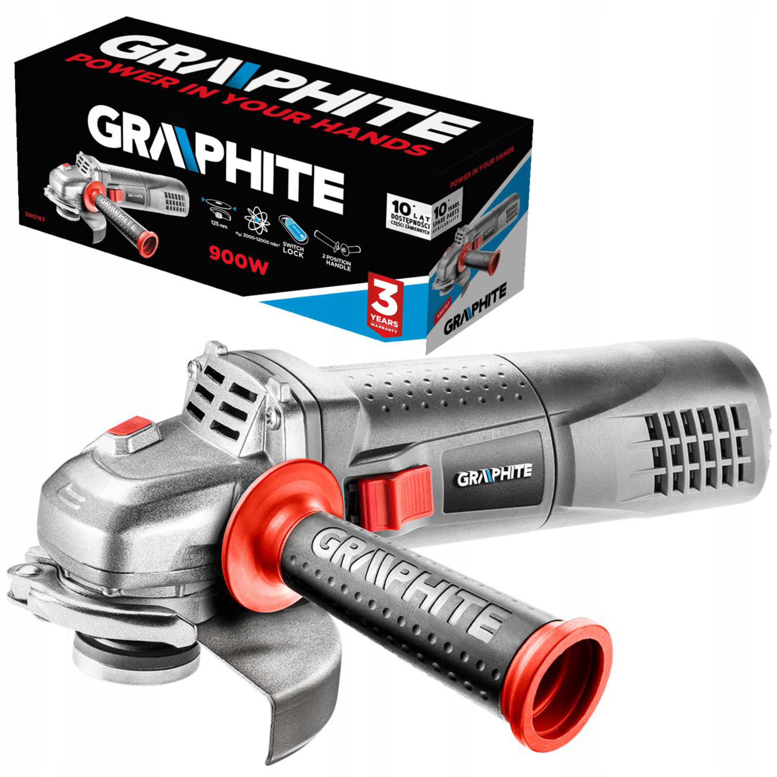 Grafitová 900 W sieťová uhlová brúska 230 V